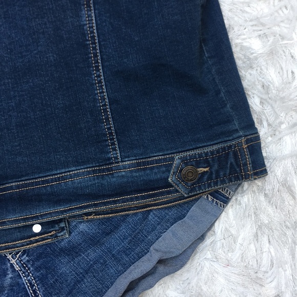 MUDD Back to School Girls Embroidered Denim Jean Vest - Picture 6 of 6